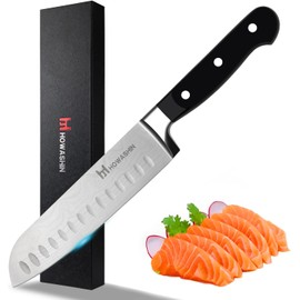 Howashin 7'' Santoku Knife High Carbon Kitchen Janpanene Stainless Steel Sharp Chef 's Knife Ergonomic Handle With Christmas Gift Box