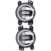 Angel Eyes Light 30W 3000LM LED Front Foglight 10‑30V Universal