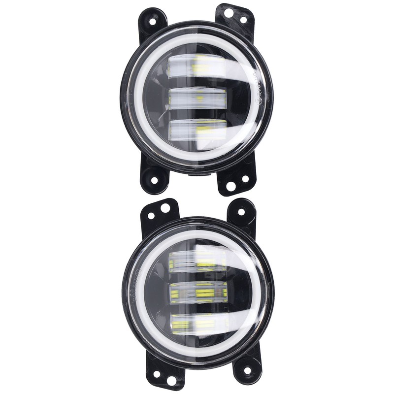Angel Eyes Light 30W 3000LM LED Front Foglight 10‑30V Universal