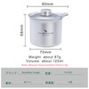 Boundless Voyage Ti3145D Titanium Teapot, Stylish, Heat Resistant, Double Layer,