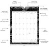 2025-2026 Wall Calendar Spiral-bound Twin-Wire Binding - 18 Months Planner