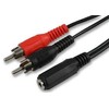LEAD, 3.5MM S SOCKET-2XPHONO, 0.15M, Audio & Video Cable Assemblies