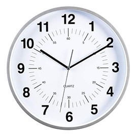 kieragrace Contemporary wall-clocks, 12-Inch, Silver