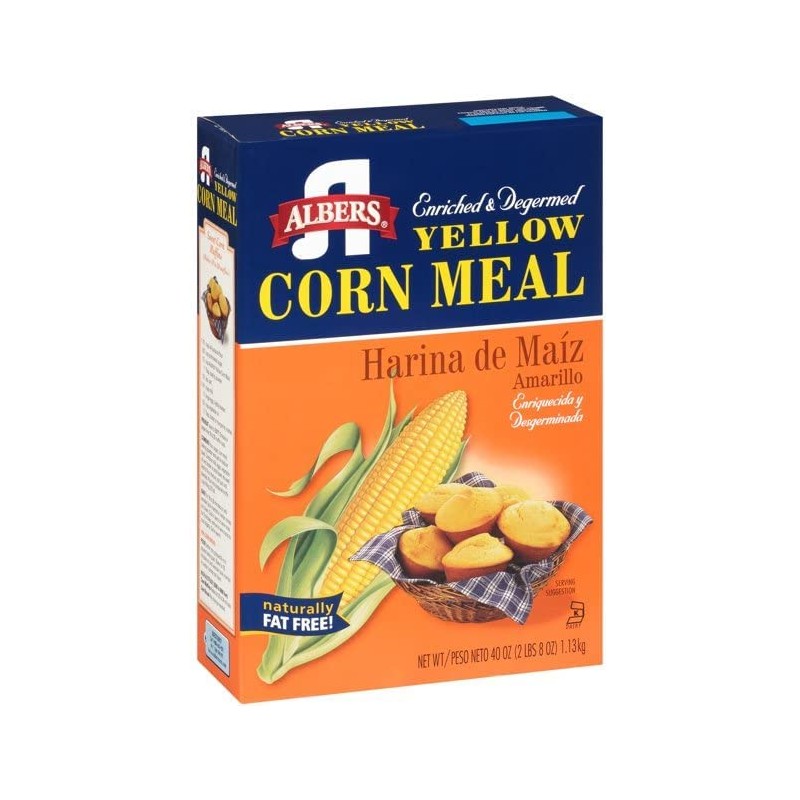 Albers Yellow Corn Meal, 40 OZ (Pack of 4)