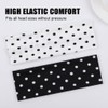 2 Pcs Polka Dot Headbands for Women Men Non Slip
