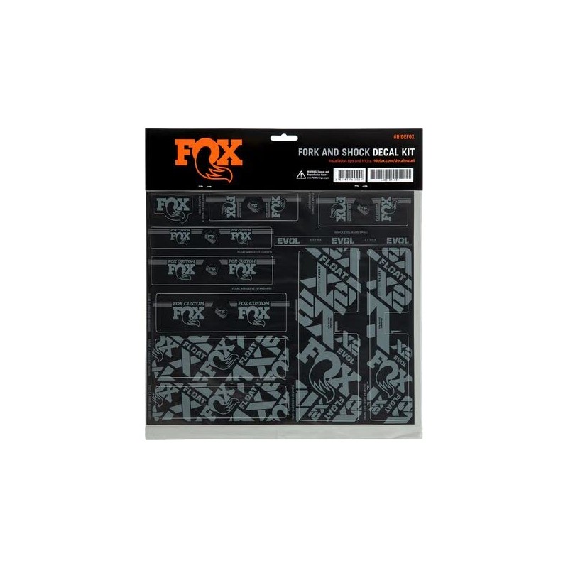 Fox Racing Shox Fork & Shock Sticker Set, Storm Blue,