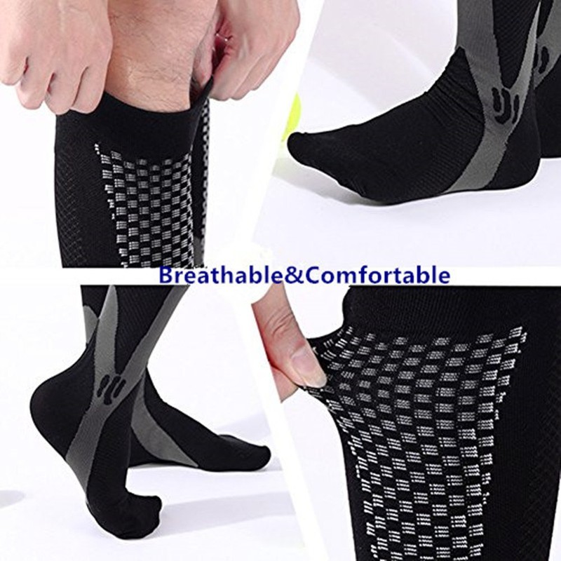 ZFiSt Plus Size Compression Socks Wide Calf for Women Men,3