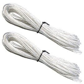 Neikafan Pack of 2 10 m Transparent PVC Flexible Cable 2 Core Cable 12 V Transparent Stranded Cable PVC Flexible Flat Cable for Installation of Household Appliances with Low Power Consumption