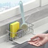 Kitchen Countertop Sponge Holder, SUS 304 Stainless Steel Dish SoapOrganizer,