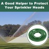 Ziliny 10 Pcs Sprinkler Spray Protector Donut 1.57" ID Plastic