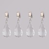 TwoFish Home Set of 4 Crystal Water Drop Table Cover