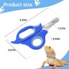 KEUYE Bearded Dragon Nail Clippers,Stainless Steel Bearded Dragon Toe Nail