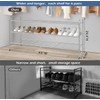 KEETDY 3-Tier Long Shoe Rack for Closet Metal Shoe Organizer