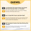 QUEWEL Lash Clusters Kit, 240 Pcs Lash Clusters 30D+40D DIY