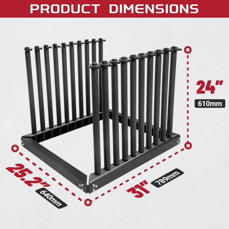 HECASA 9-Lite Windshield Rack Truck Bed Windshield Protection-Mobile 9 Slot