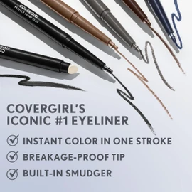 COVERGIRL Queen Collection Perfect Point Plus Eyeliner, Midnight Blue 220, 0.0080 Ounce (packaging may vary)