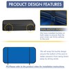 CQQGO Rectangular Pool Cover for Inflatable Pool, Upgrade Design 420D