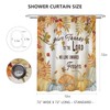 MEHOFOND Thanksgiving Shower Curtain for Bathroom, Autumn Fall Maple Leaves