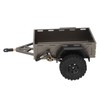 RC Car Hitch Trailer Aluminum Alloy Antislip Rubber Tire Rustproof