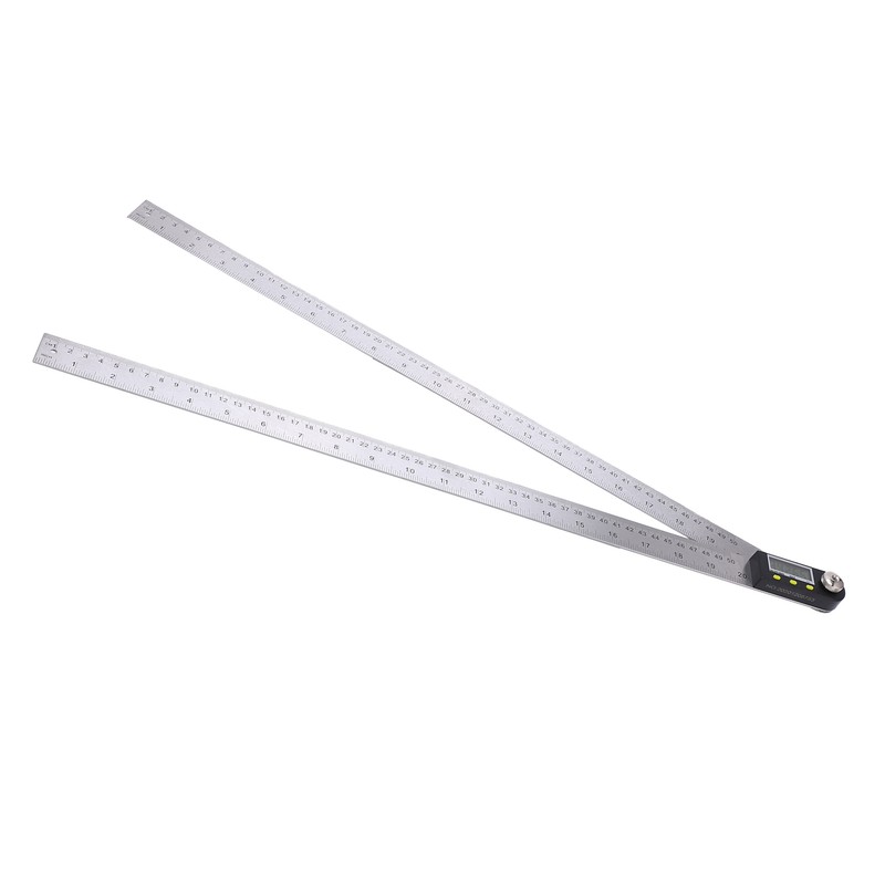 0‑500mm Digital Angle Finder Ruler 0‑360° LCD Protractor Angle Gauge