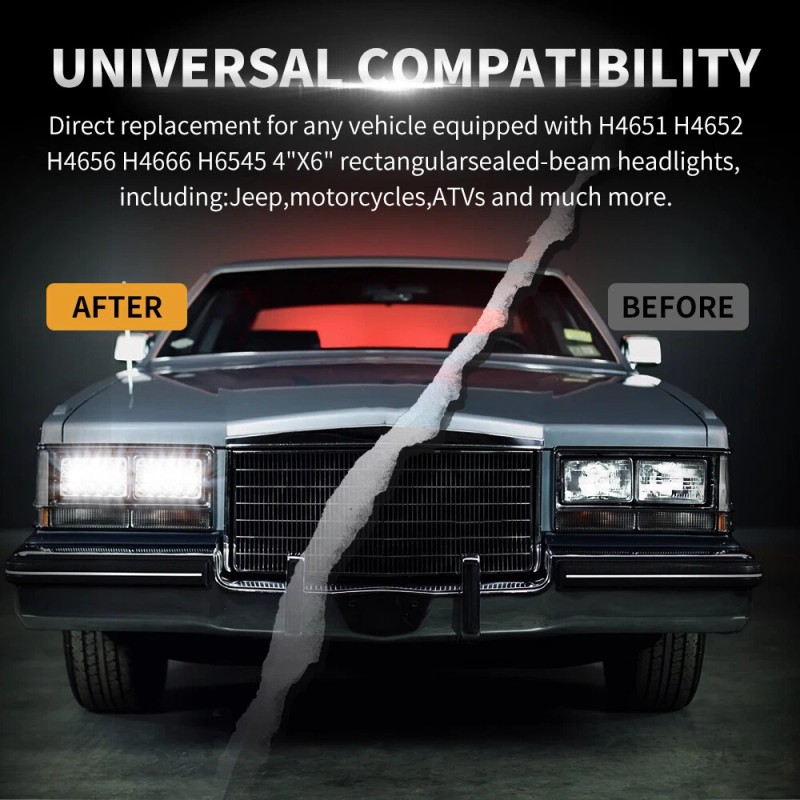 mayello 6PCS For 1987-1988 V1500 V2500 Suburban V3500 4X6 LED