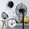 Simple Deluxe 16 Inches Stand Fan with Pedestal Base, Height