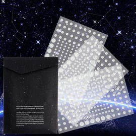 DAGOU Realistic 3D Domed Glow in The Dark Stars,606 Dots for Starry Sky, Home Decor Stickers for Kids Bedding Room(606 Stars) (2*Green)