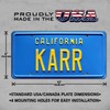 Knight Rider | KNIGHT + KARR | Metal Stamped License
