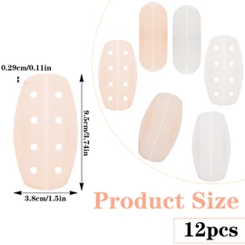 oruola 12 Pcs Bra Strap Pads, Silicone Non Slip Bra Strap Holders for Slipping, Soft Keep Bra Straps from Slipping, No Dents Comfort Back Protectors for Ease Shoulder Discomfort, 2 Color