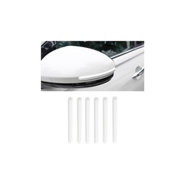 Sandfren Car Door Edge Guards, 6PCS Anti-Scratch Self Adhesive Vehicle Door Trim Strip, Anti-Collision Automotive Body Protection Sticker Accessories, Universal for SUV RV Truck (White)