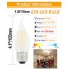 Lamsky Chandelier LED Light Bulbs 40W Equivalent E26 Base,Dimmable 4W