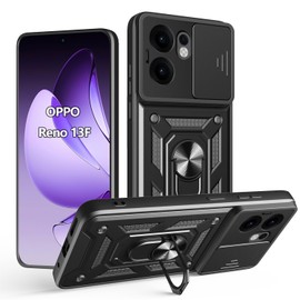 PENGPAI Funda para OPPO Reno 13F 5G Case Uso Rudo Protector cámara Soporte Acrílico Carcasa Cover SJ