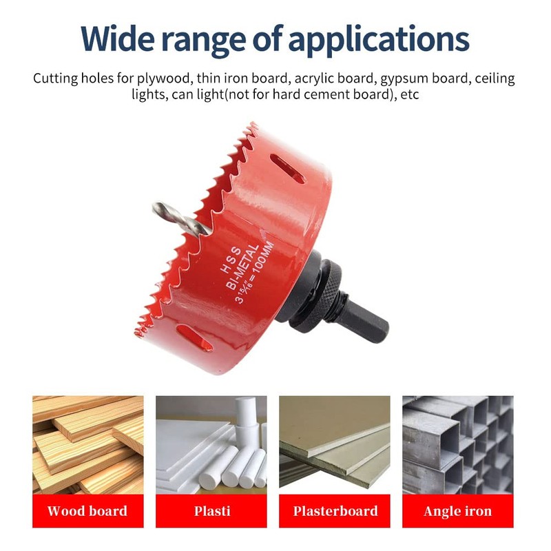 65mm Hole Saw,Drill Bit,LAIWEI Heavy Duty Mandrel Hole Cutter for