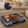 FluffyDream 28'' Orthopedic Dog Bed, Memory Egg-Crate Foam Pet Couch