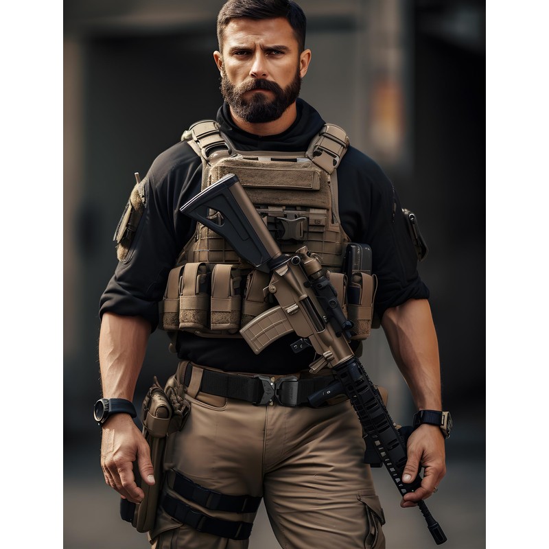 JUKMO Tactical Belt, Military Hiking Rigger 1.5 inches Nylon Web