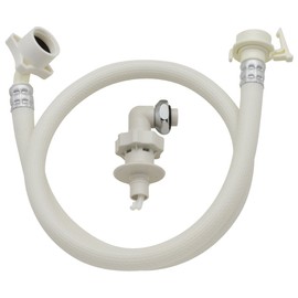 Gaona GA-LC011 Holder Simon Automatic Washing Machine Water Supply Hose 3.9 ft (1.5 m) One-Touch Water Supply Joint Set (Leak Prevention, Safety Stopper, Can Be Used With 2 Mounting Screws, Easy