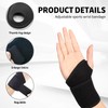 Wrist Compression Strap and Brace, 2Pcs Adjustable Wrist Support Wrap