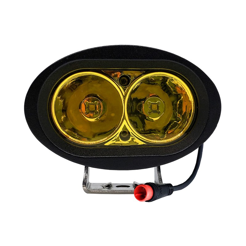 OZ-USA E-bike 2-Pin High Output LED Headlight Neon Yellow Compatible