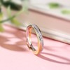 Jeulia Women's Ring, Simple, Silver, Silver, Cross Line Design, Everyday