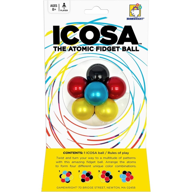 Brainteaser Puzzle for Kids & Adults, Brainwright Icosa Atomic Puzzle
