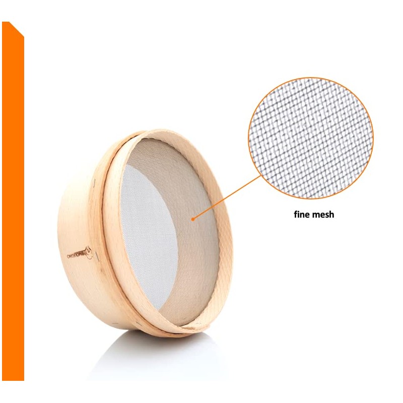PRIMOLEGNO Certified Solid Wood Sieve | Diameter 24 cm |