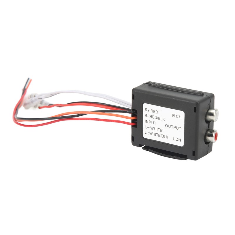 2 Channel Car Speaker to RCA Line Output Converter High