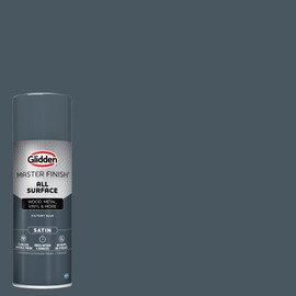 Glidden Master Finish 12 oz. Satin Victory Blue Interior/Exterior All Surface Spray Paint and Primer