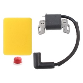 Carbhub 799582 593872 Ignition Coil for B&S 798534 799582 595009 Armature Magneto 08P502 09P602 09P702 Engine Craftsman Troy-Bilt MTD Lawn Mower with Primer Bulb Air Filter