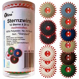 Yline Set of 12 Star Twine Star Thread Standard 0129