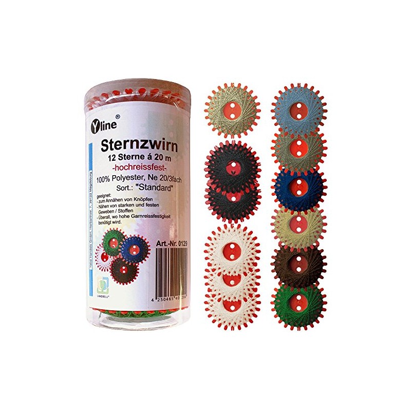 Yline Set of 12 Star Twine Star Thread Standard 0129