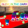 meishuneu 32 Glowing Party Cups (Red & Blue) 12 Luminous