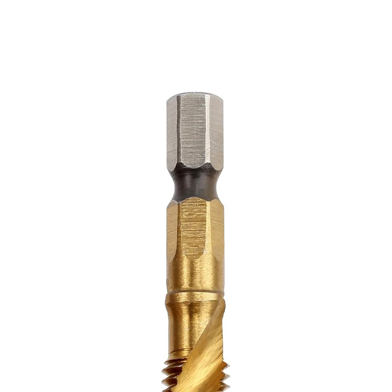Anhoer 6Pcs HSS Tap Drill Bit Set 2 in 1