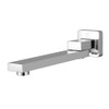 Wall Mount Bathroom Mixer Spout, 180-Degree Swivel Bath Faucet, Chrome,