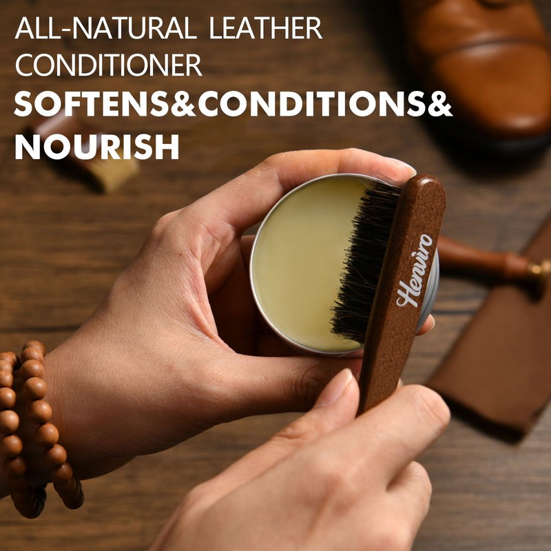 Henviro Leather Shoe Shine Kit For Men - 12 PC